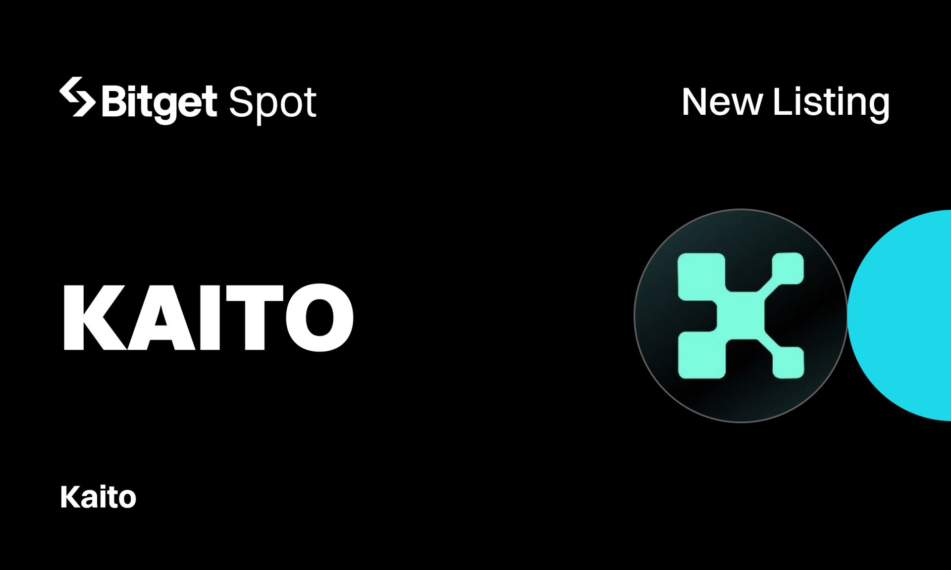 Bitget Lists Kaito (KAITO) with 50,000 KAITO Rewards